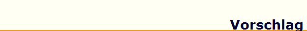 Vorschlag