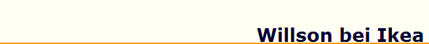 Willson bei Ikea